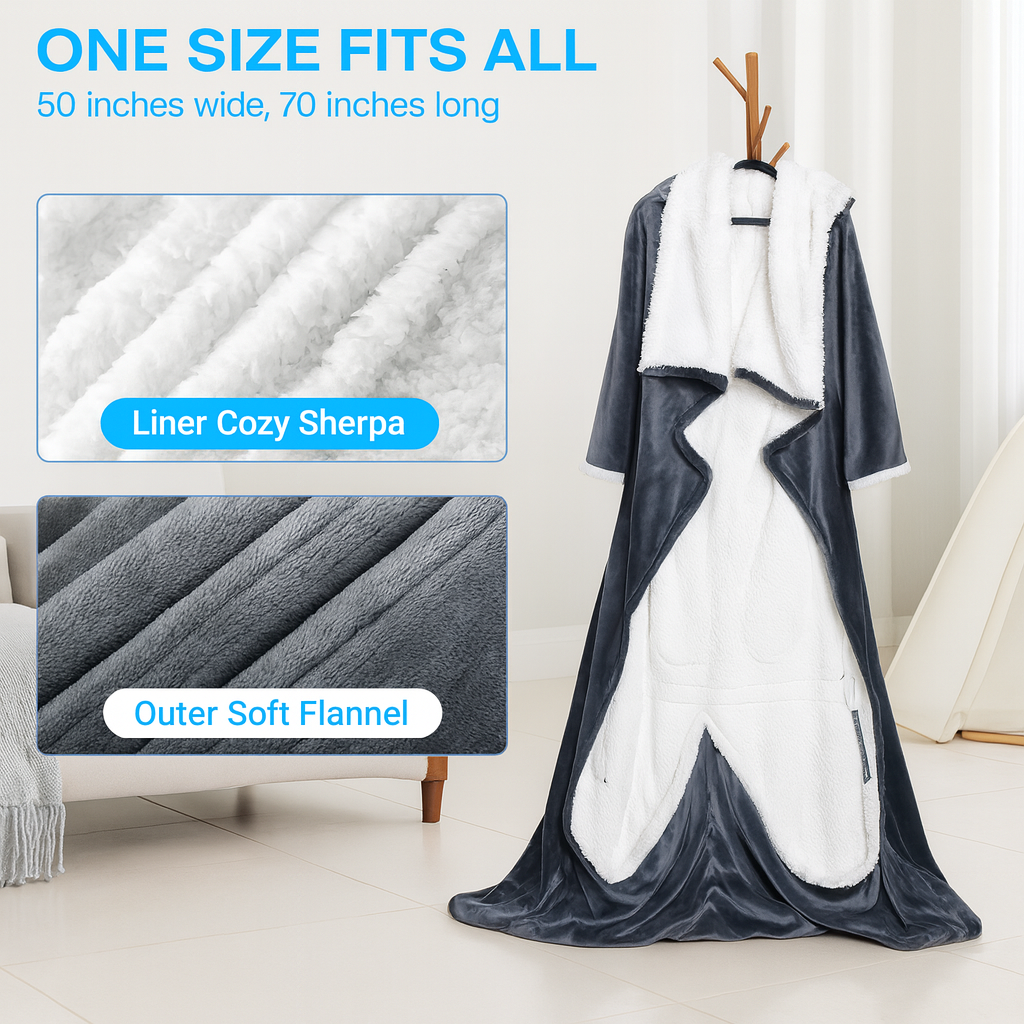 Arvio™ All-Day Warmth Wearable Blanket