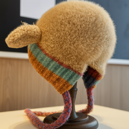 Arvio™ Plush Winter Deer Beanie